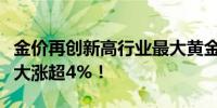 金价再创新高行业最大黄金股ETF（517520）大涨超4%！