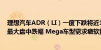 理想汽车ADR（LI）一度下跌将近16.5%创2022年10月来最大盘中跌幅 Mega车型需求疲软拖累利润