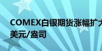 COMEX白银期货涨幅扩大至4%现报32.54美元/盎司