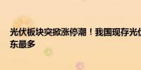 光伏板块突掀涨停潮！我国现存光伏相关企业88.47万家山东最多