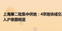 上海第二批集中供地：4宗地块成交总价99.84亿元外来房企入沪意图明显