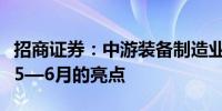 招商证券：中游装备制造业的利润表现仍将是5—6月的亮点