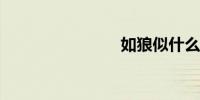 如狼似什么