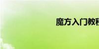 魔方入门教程