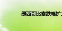 墨西哥比索跌幅扩大至2%
