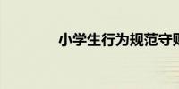 小学生行为规范守则有哪些