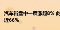 汽车街盘中一度涨超8% 此前首日上市曾大涨近66%