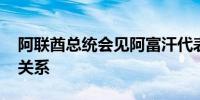 阿联酋总统会见阿富汗代表团 讨论加强合作关系