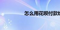 怎么用花呗付款给别人