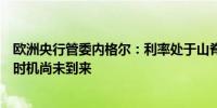 欧洲央行管委内格尔：利率处于山脊上而非峰顶全面降息的时机尚未到来