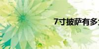 7寸披萨有多大