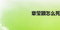 章莹颖怎么死的