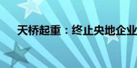天桥起重：终止央地企业联合重组协议