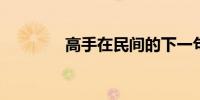 高手在民间的下一句是什么