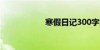 寒假日记300字大全
