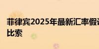 菲律宾2025年最新汇率假设为1美元兑55-58比索