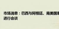 市场消息：巴西与阿根廷、南美国家领导人就玻利维亚问题进行会谈