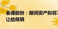 会通股份：朗润资产拟将7.84%公司股份转让给筱璘