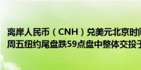离岸人民币（CNH）兑美元北京时间04:59报7.3052元较上周五纽约尾盘跌59点盘中整体交投于7.2944-7.3060元区间