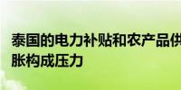 泰国的电力补贴和农产品供应将对第三季度通胀构成压力