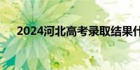 2024河北高考录取结果什么时候公布？