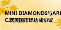 MINI DIAMONDS与ARK DIAMONDS INC.就美国市场达成协议