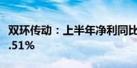 双环传动：上半年净利同比预增22.08%—27.51%