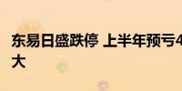东易日盛跌停 上半年预亏4.8亿-7.2亿 同比扩大