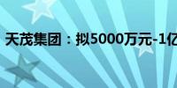天茂集团：拟5000万元-1亿元回购公司股份