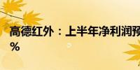 高德红外：上半年净利润预降91.32%-92.28%