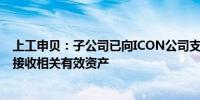 上工申贝：子公司已向ICON公司支付全部交易对价 并同步接收相关有效资产