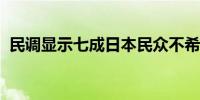民调显示七成日本民众不希望岸田连任首相