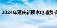 2024年延庆新质家电消费节消费额券有哪些