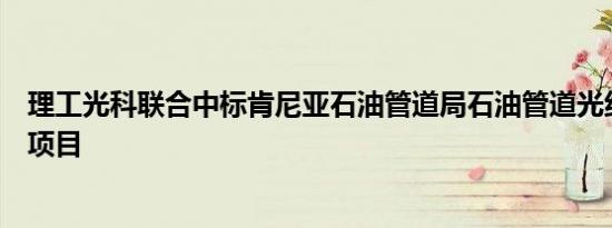 理工光科联合中标肯尼亚石油管道局石油管道光纤预警监测项目