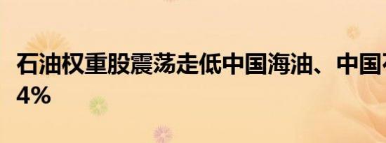 石油权重股震荡走低中国海油、中国石油跌超4%