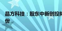晶方科技：股东中新创投拟减持不超过2%股份