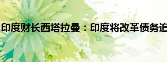 印度财长西塔拉曼：印度将改革债务追偿法庭