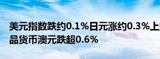 美元指数跌约0.1%日元涨约0.3%上探156商品货币澳元跌超0.6%