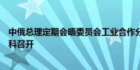 中俄总理定期会晤委员会工业合作分委会第九次会议在莫斯科召开