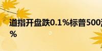 道指开盘跌0.1%标普500涨0.1%纳指涨0.1%