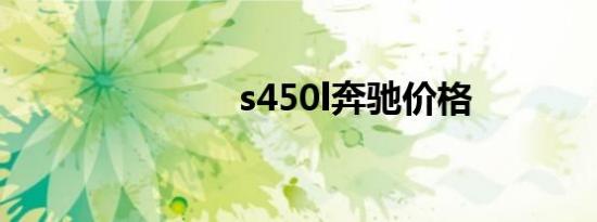 s450l奔驰价格