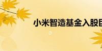 小米智造基金入股巨石新科