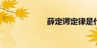 薛定谔定律是什么