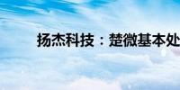 扬杰科技：楚微基本处于满产状态