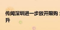 传闻深圳进一步放开限购 地产股午前异动拉升