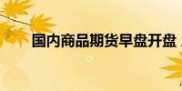 国内商品期货早盘开盘 原油跌超5%