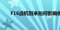 F16战机到来如何影响俄乌战场态势