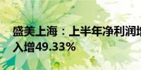 盛美上海：上半年净利润增长0.85% 营业收入增49.33%