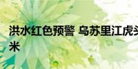 洪水红色预警 乌苏里江虎头站水位已达57.92米