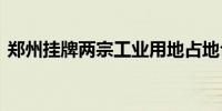 郑州挂牌两宗工业用地占地合计超162.29亩